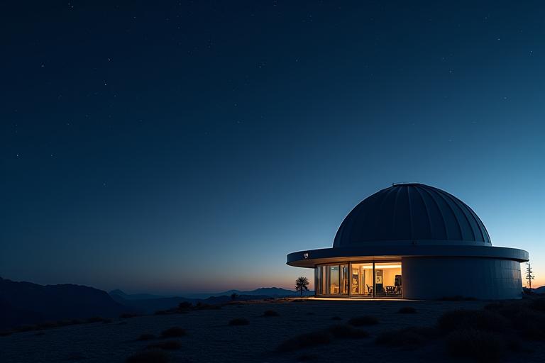 Image d'un observatoire astronomique moderne