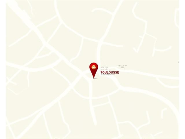 Carte de Toulouse montrant l'emplacement de Hélios Maçons